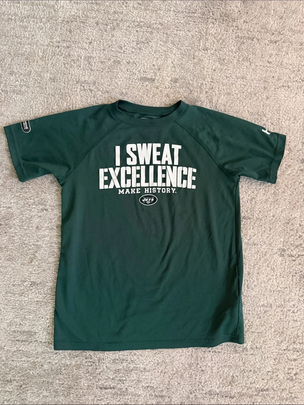 Under Armour Dark Green 'I Sweat Excellence' Short Sleeve Tee